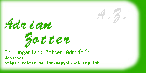 adrian zotter business card